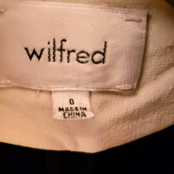 Wilfred Chevalier Black Open Front Cardigan Jacket Pockets Size 0 EUC - Picture 7 of 10